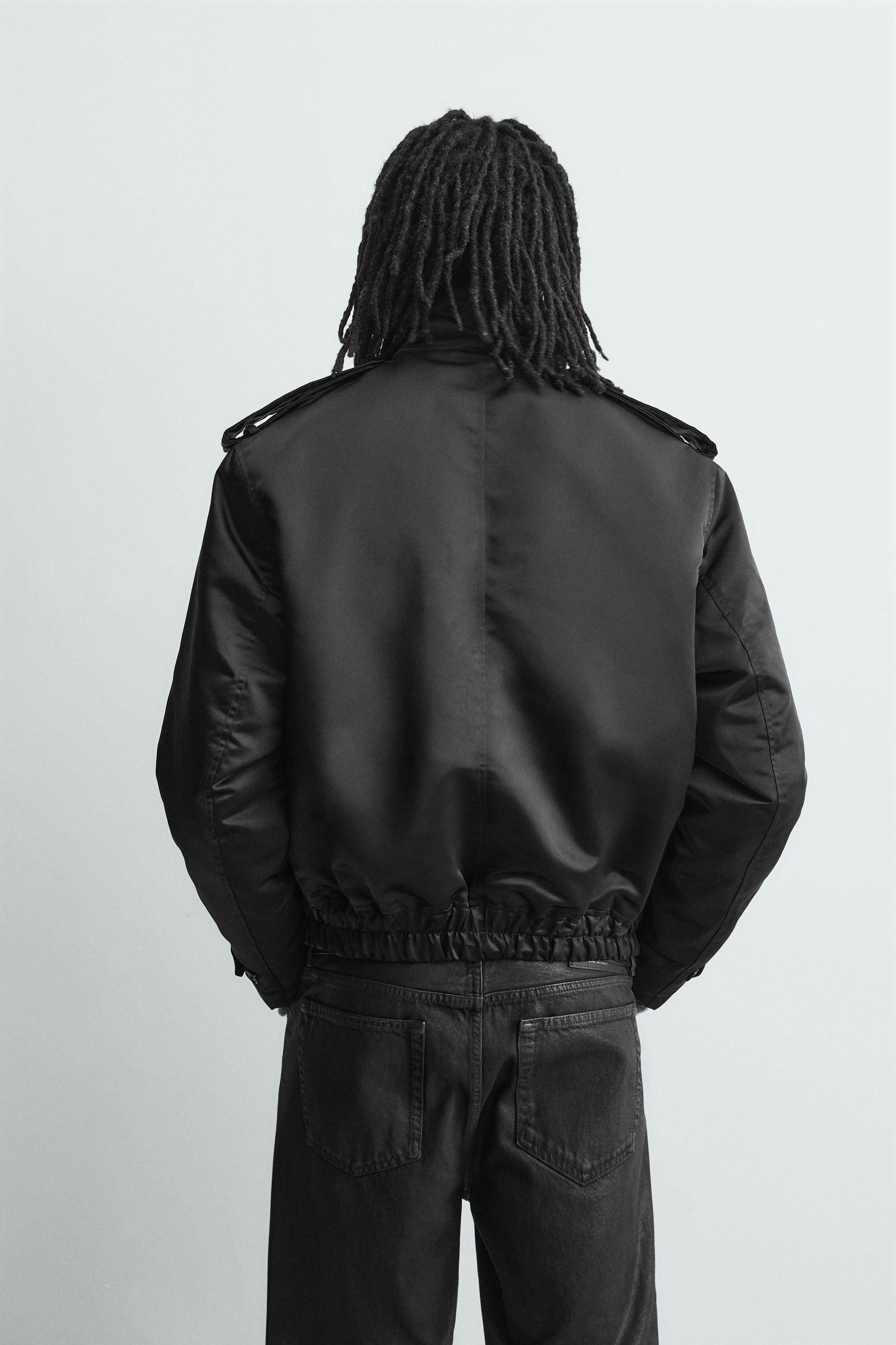 QUILTED TECHNICAL BOMBER JACKET - Image 3
