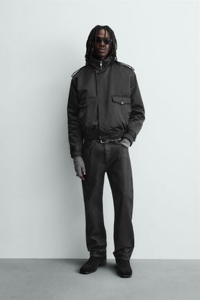 QUILTED TECHNICAL BOMBER JACKET - Image 1
