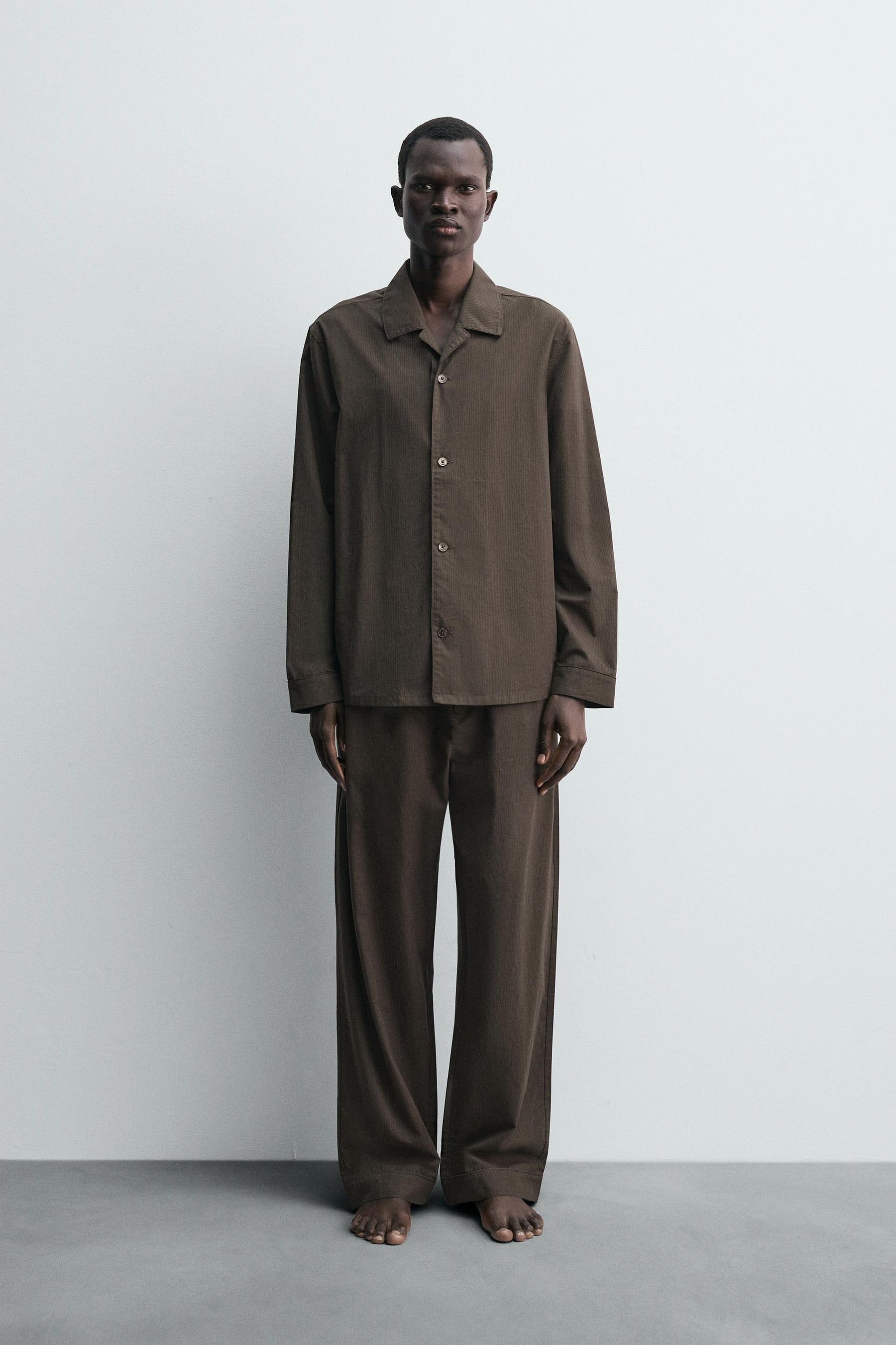 JACQUARD PYJAMA SHIRT - Image 1