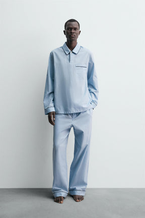 JACQUARD PYJAMA BOTTOMS - Image 1