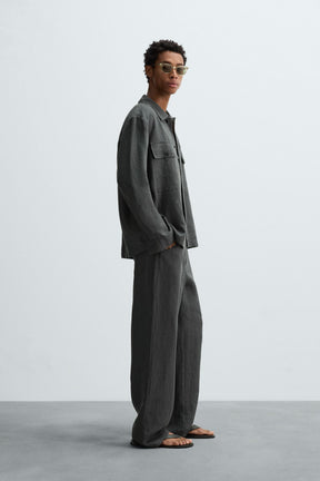 RELAXED FIT 100% HEMP OVERSHIRT - Image 4