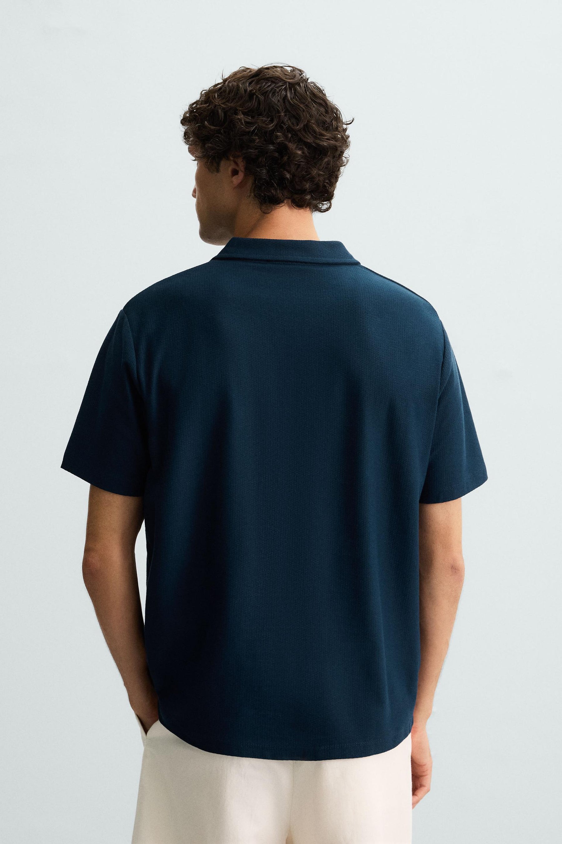 TEXTURED POLO SHIRT - Image 3