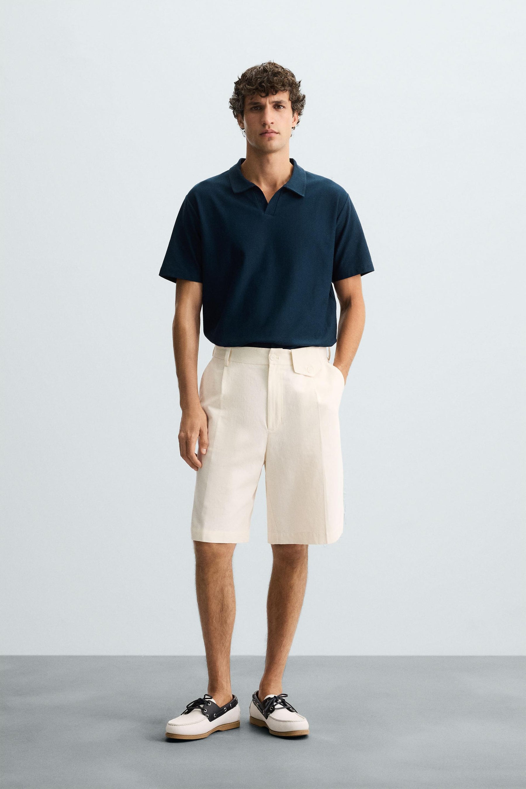 TEXTURED POLO SHIRT - Image 1