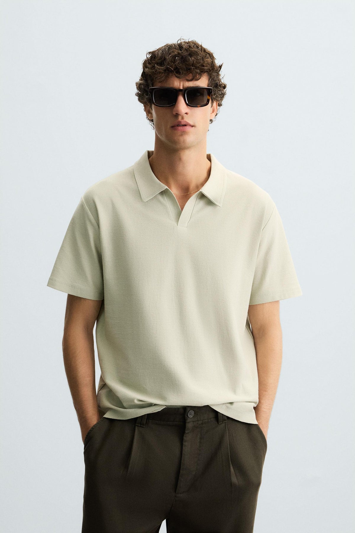 TEXTURED POLO SHIRT - Image 2