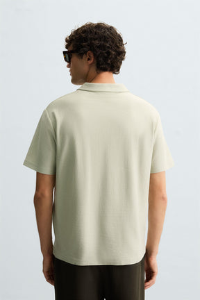 TEXTURED POLO SHIRT - Image 3