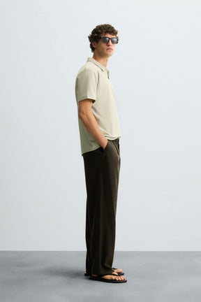 Polohemd mit Struktur