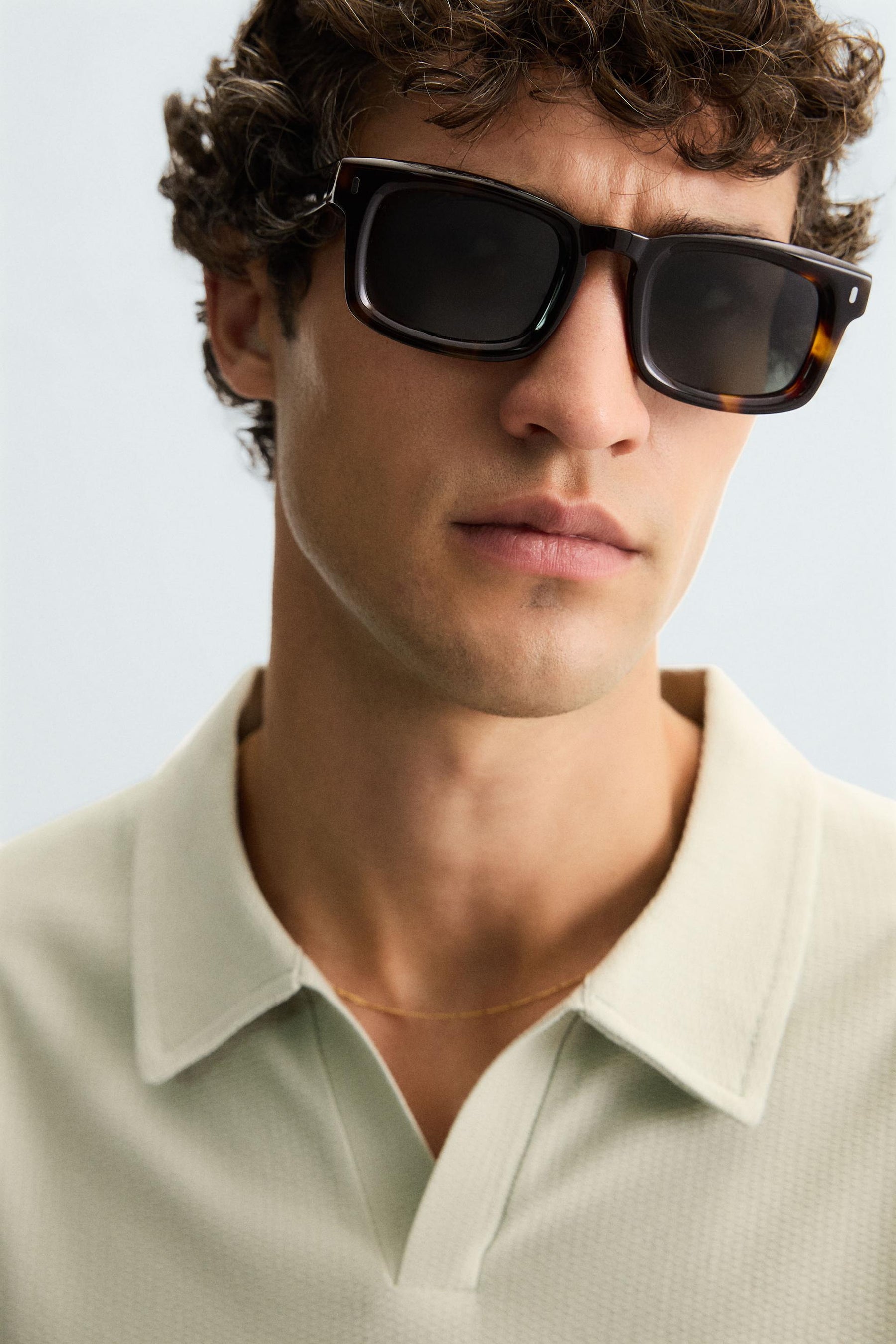 Polohemd mit Struktur