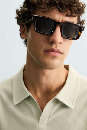 Polohemd mit Struktur