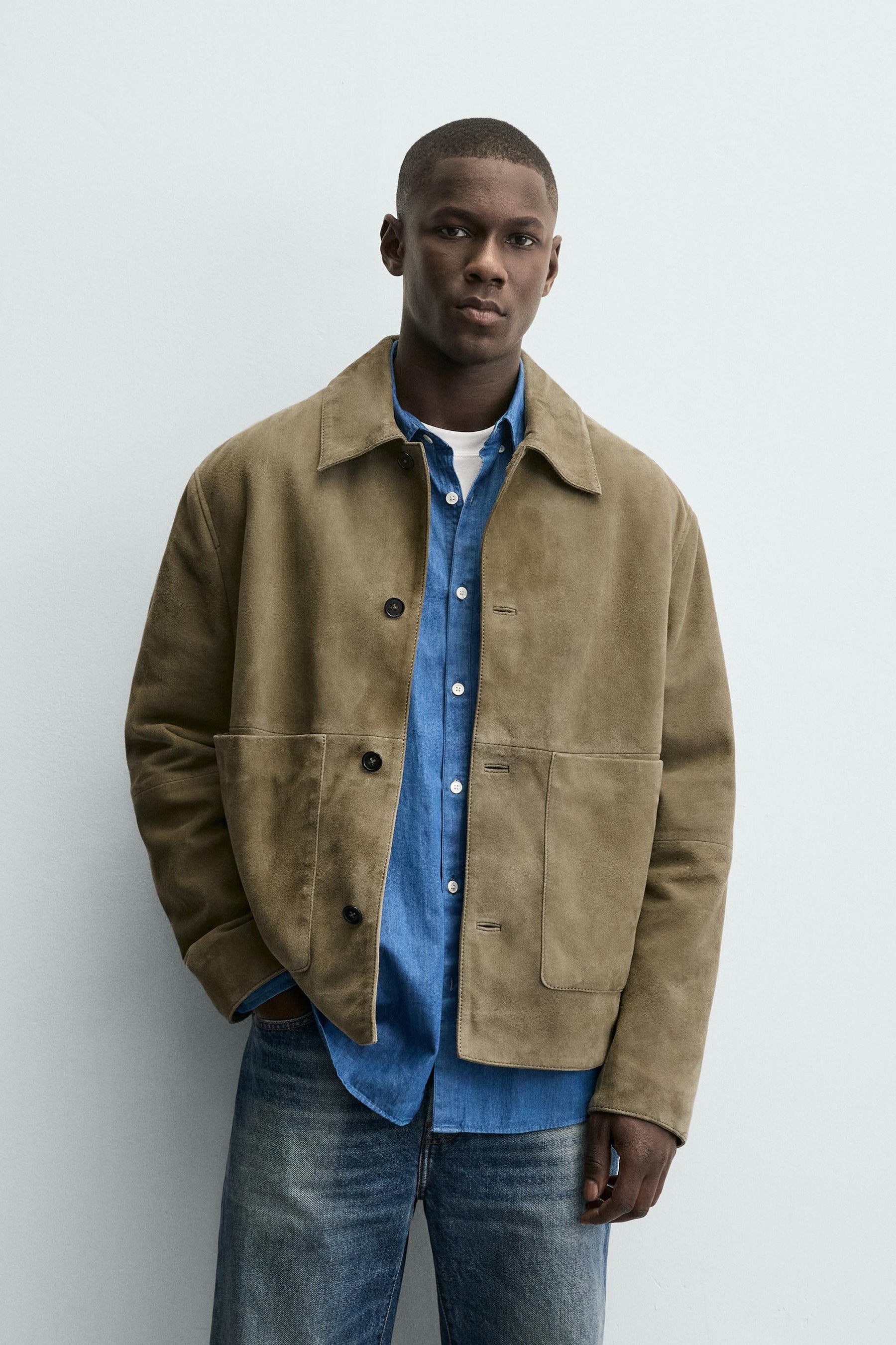 Lederjacke mit Taschen