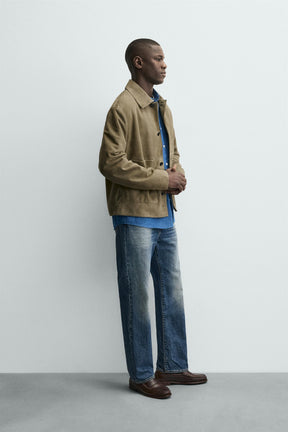 Lederjacke mit Taschen