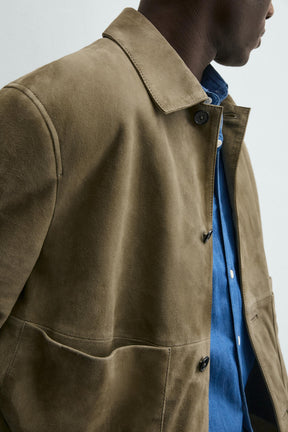 Lederjacke mit Taschen