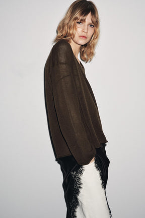 Rustikaler Strickpullover