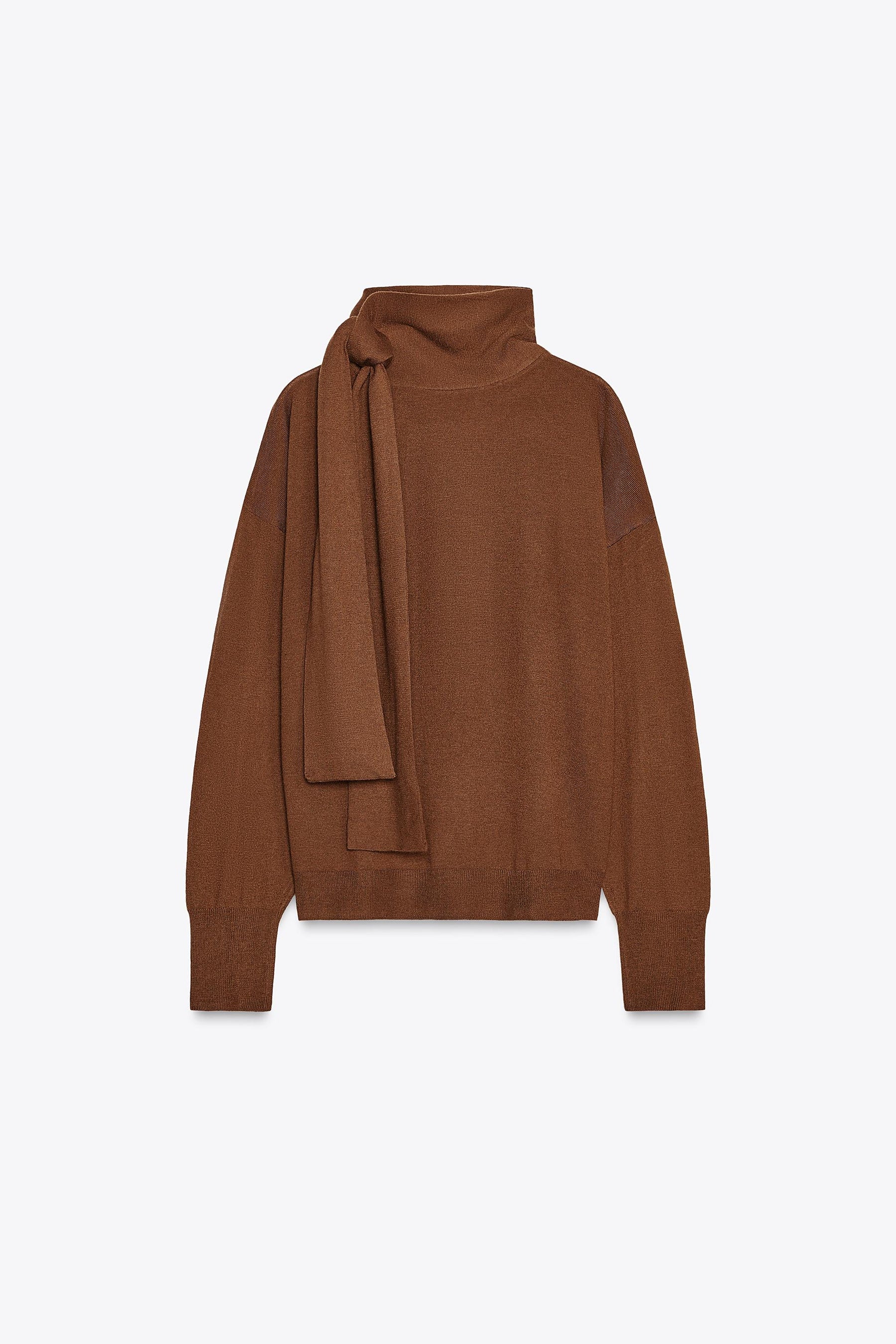 Strickpullover mit Schleife