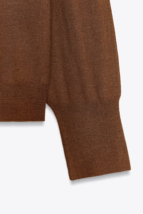 Strickpullover mit Schleife