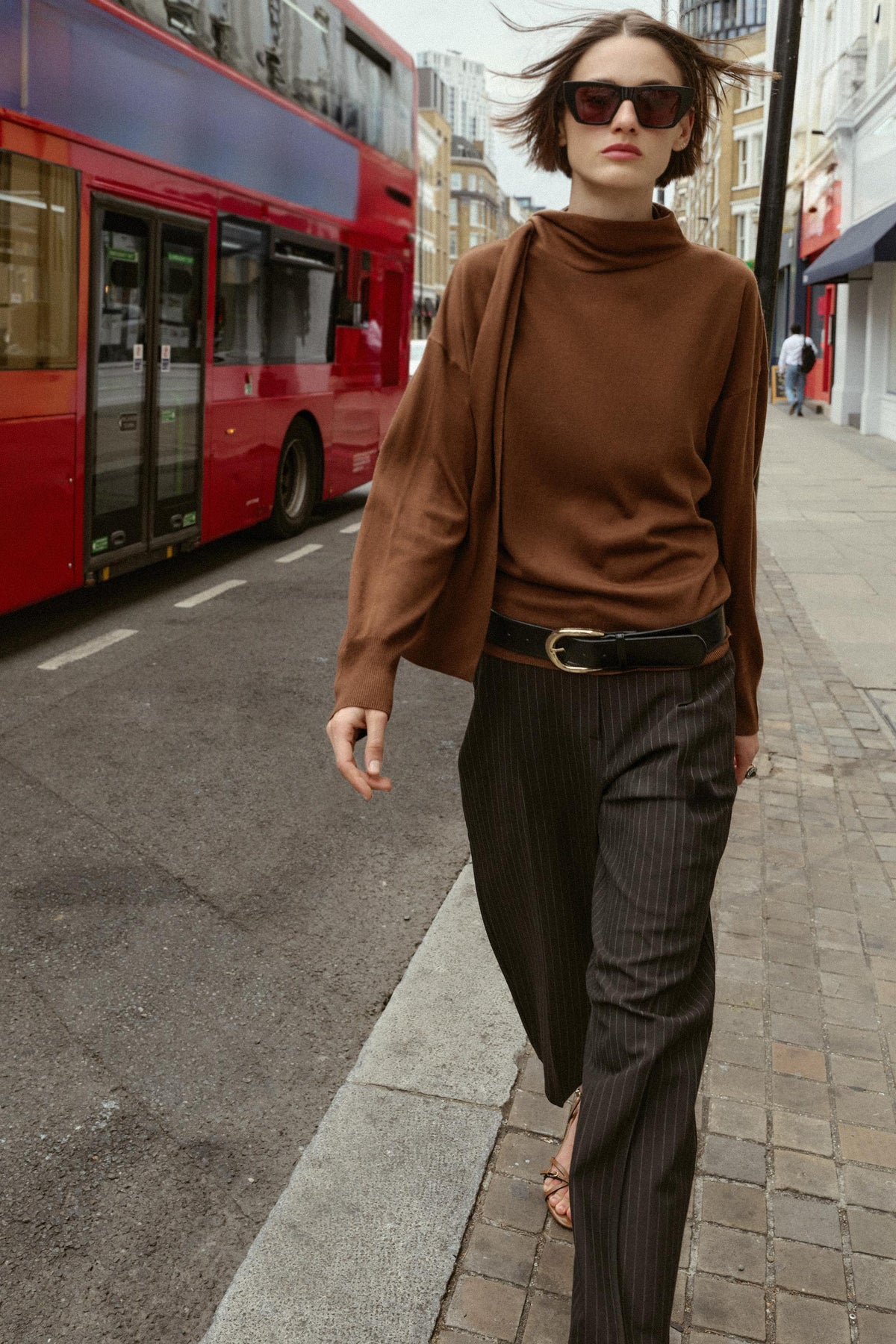 Strickpullover mit Schleife