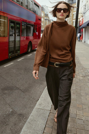 Strickpullover mit Schleife