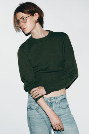 KURZGESTRICHENER PULLOVER