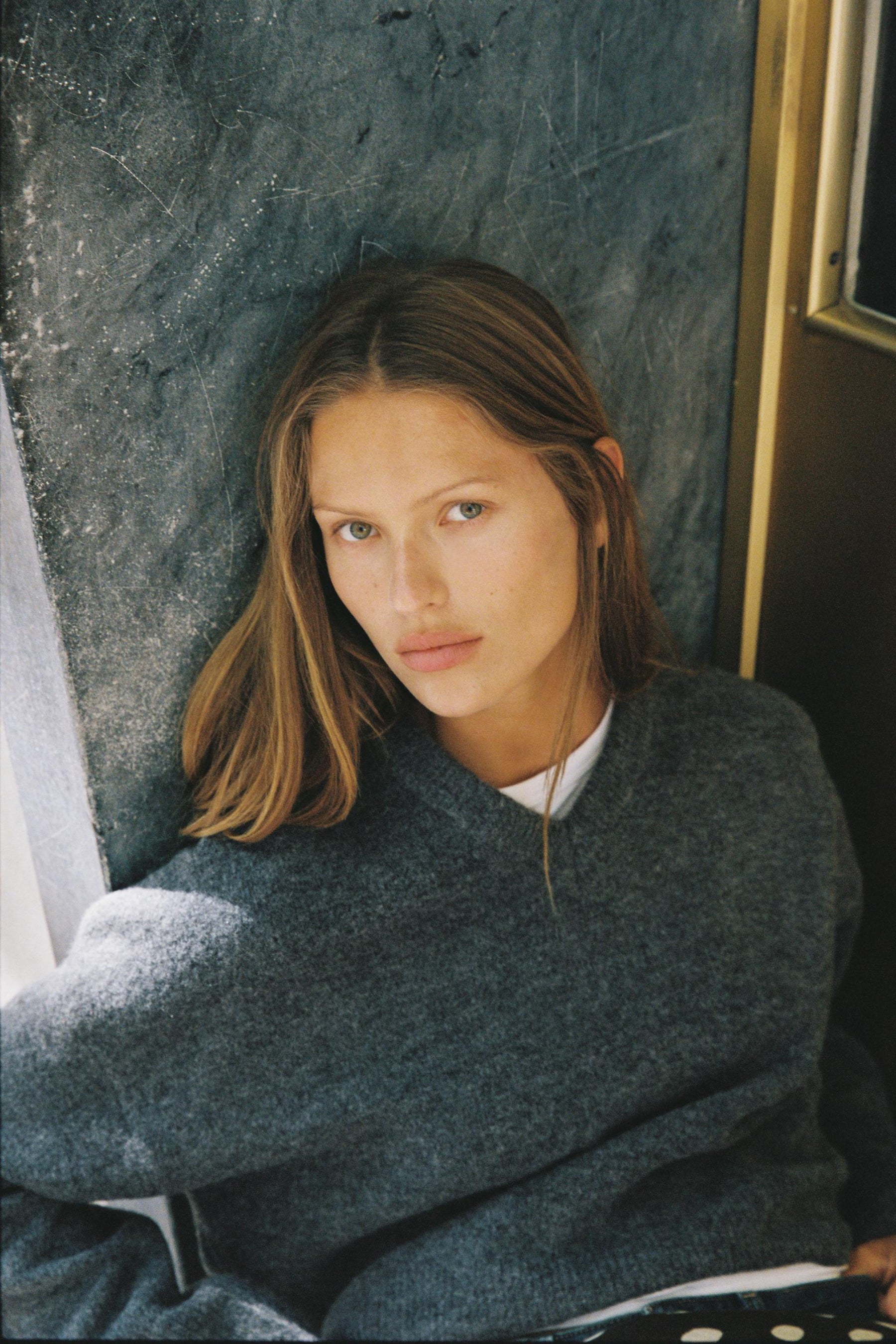 Strickpullover mit Knöpfen