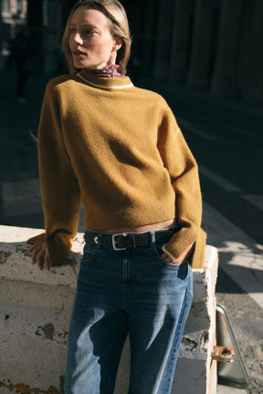 Strickpullover mit Borten