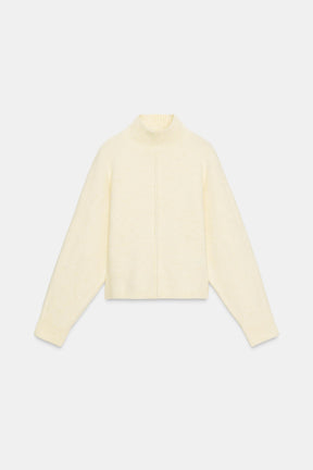 Strickpullover mit hohem Kragen