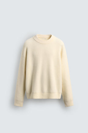 Strukturierter, lässiger Pullover 