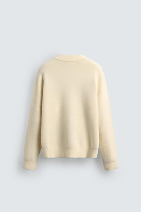 Strukturierter, lässiger Pullover 