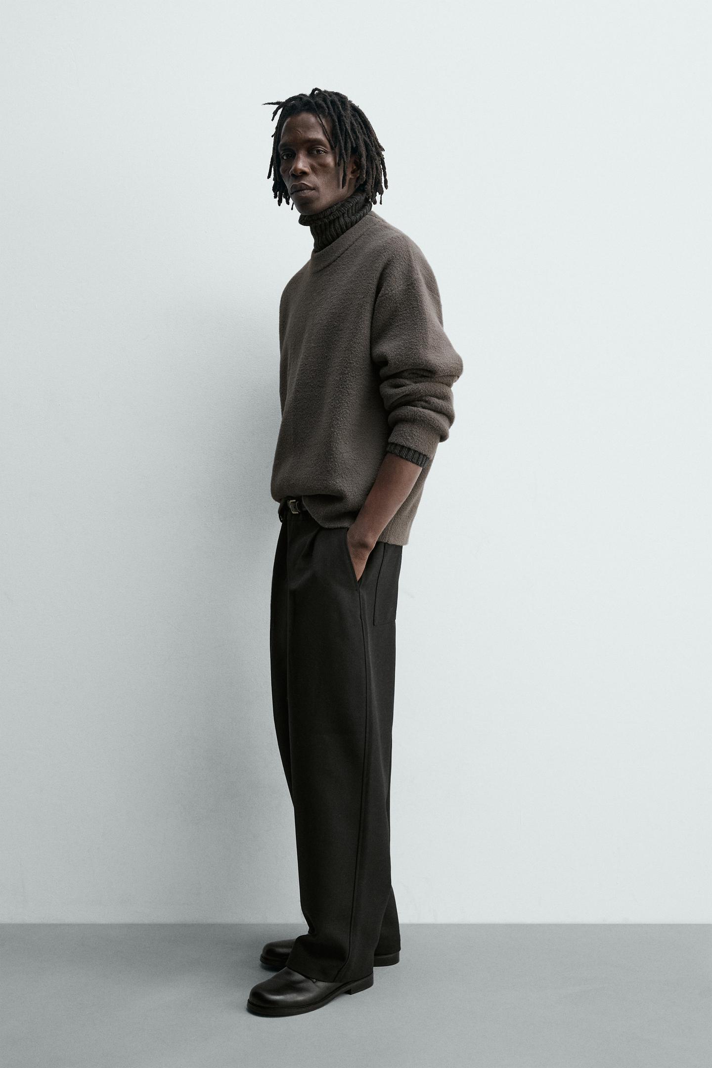 Strukturierter, lässiger Pullover 