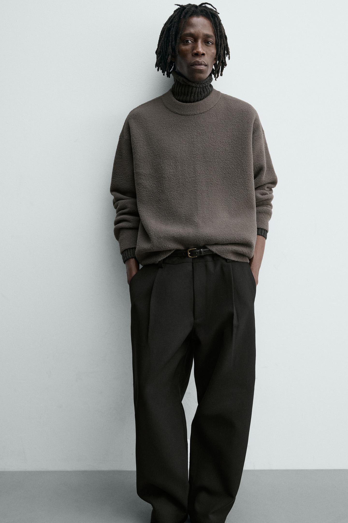 Strukturierter, lässiger Pullover 