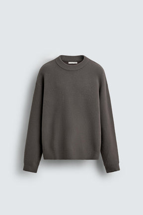 Strukturierter, lässiger Pullover 