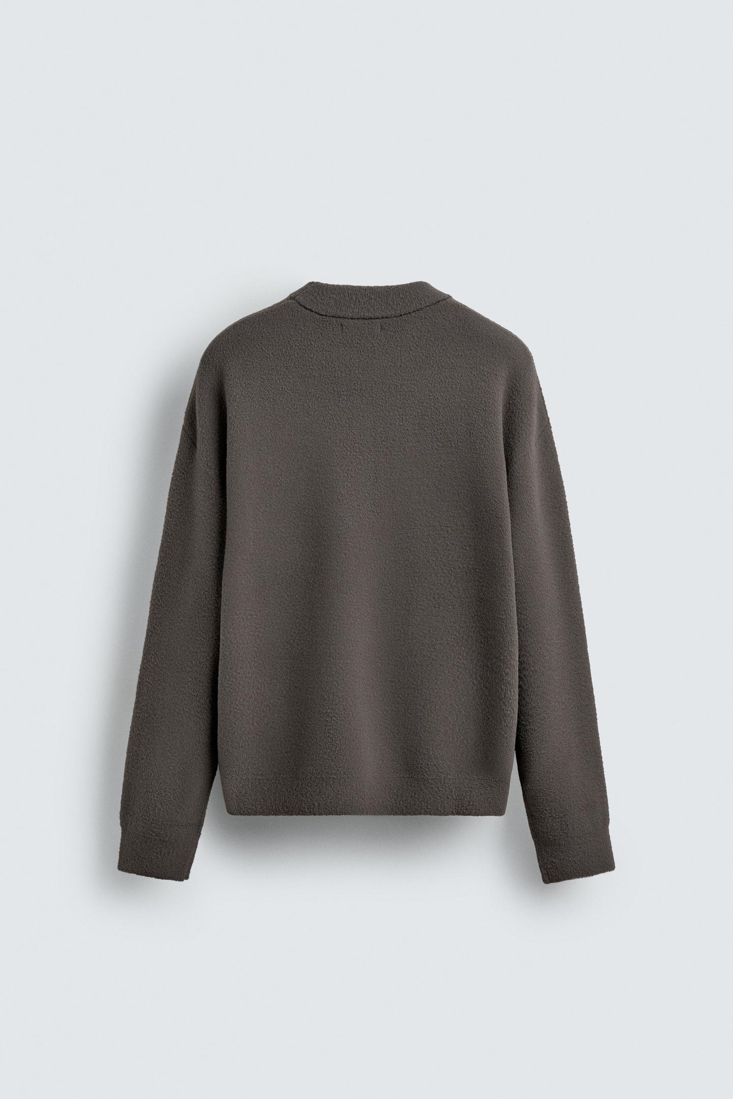 Strukturierter, lässiger Pullover 