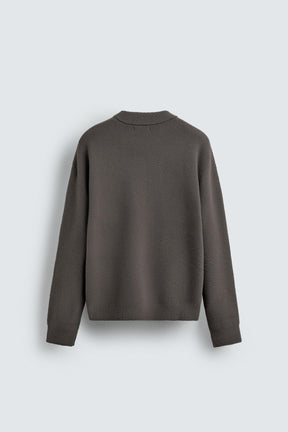 Strukturierter, lässiger Pullover 