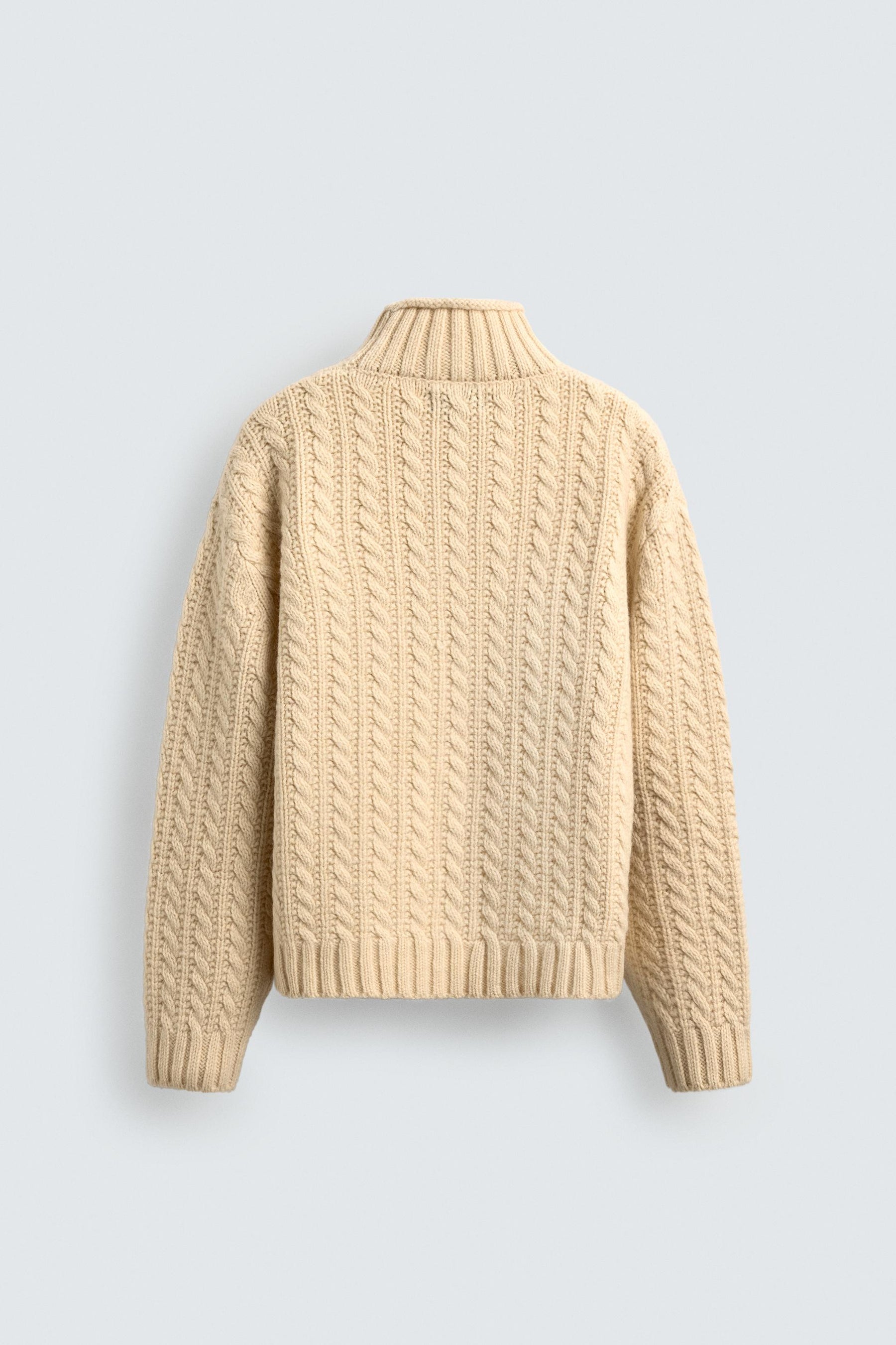 AARON LEVINE X CABLE KNIT WOOL JUMPER - Image 7