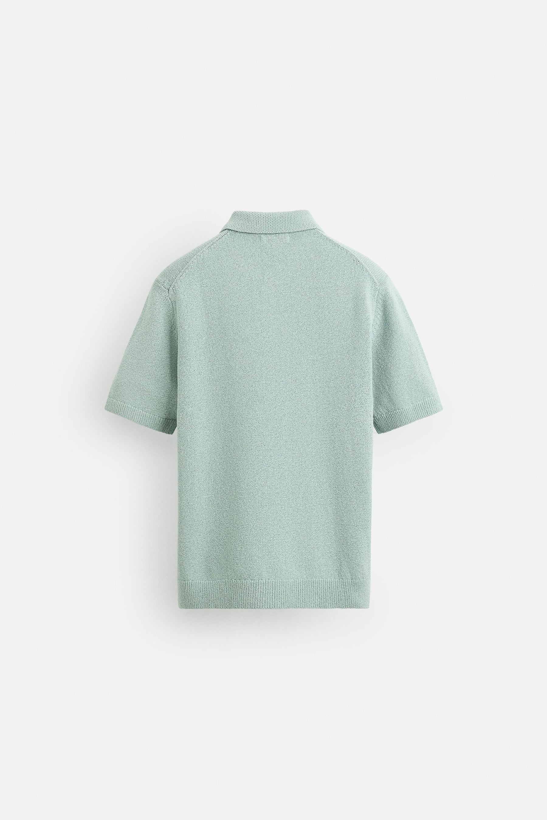 TEXTURED KNIT POLO SHIRT - Image 7