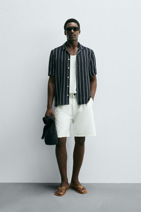 GEOMETRIC JACQUARD SHIRT - Image 1