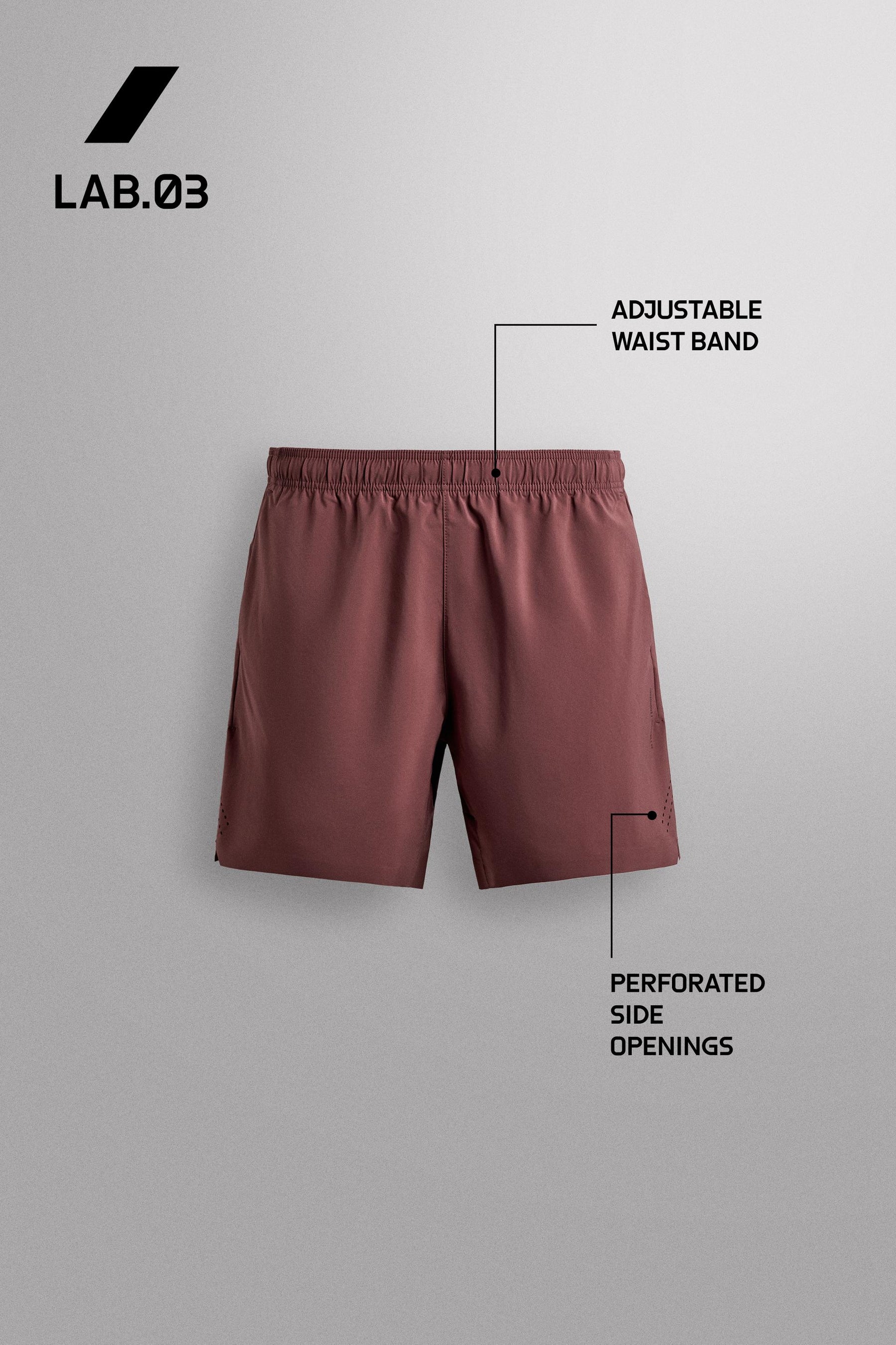 Perforierte Aktivshorts