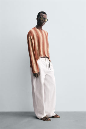 FLOWING STRIPED T-SHIRT - Image 4