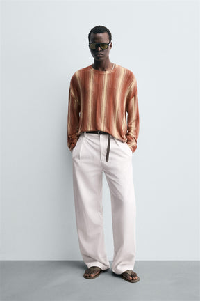 FLOWING STRIPED T-SHIRT - Image 1