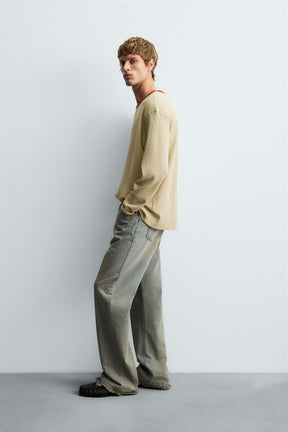 Waffelstrick-T-Shirt