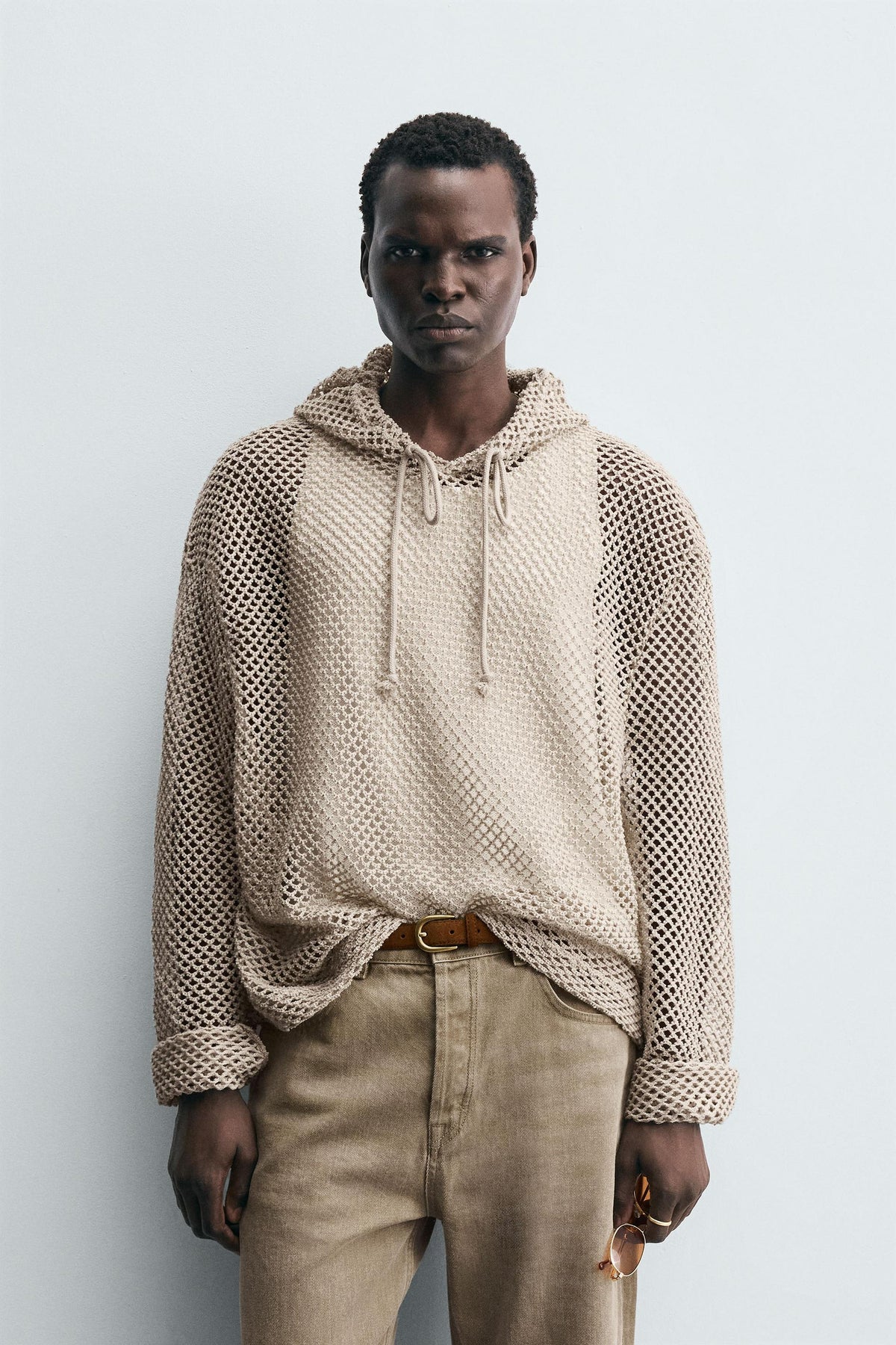 CROCHET TEXTURED SWEATSHIRT - Image 2