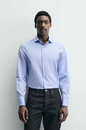 TEXTURED SHIRT WITH CUFFLINKS - Image 2
