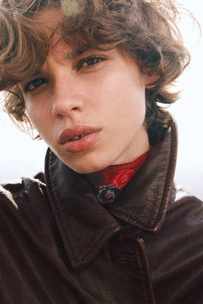 Jacke aus gewaschenem Leder