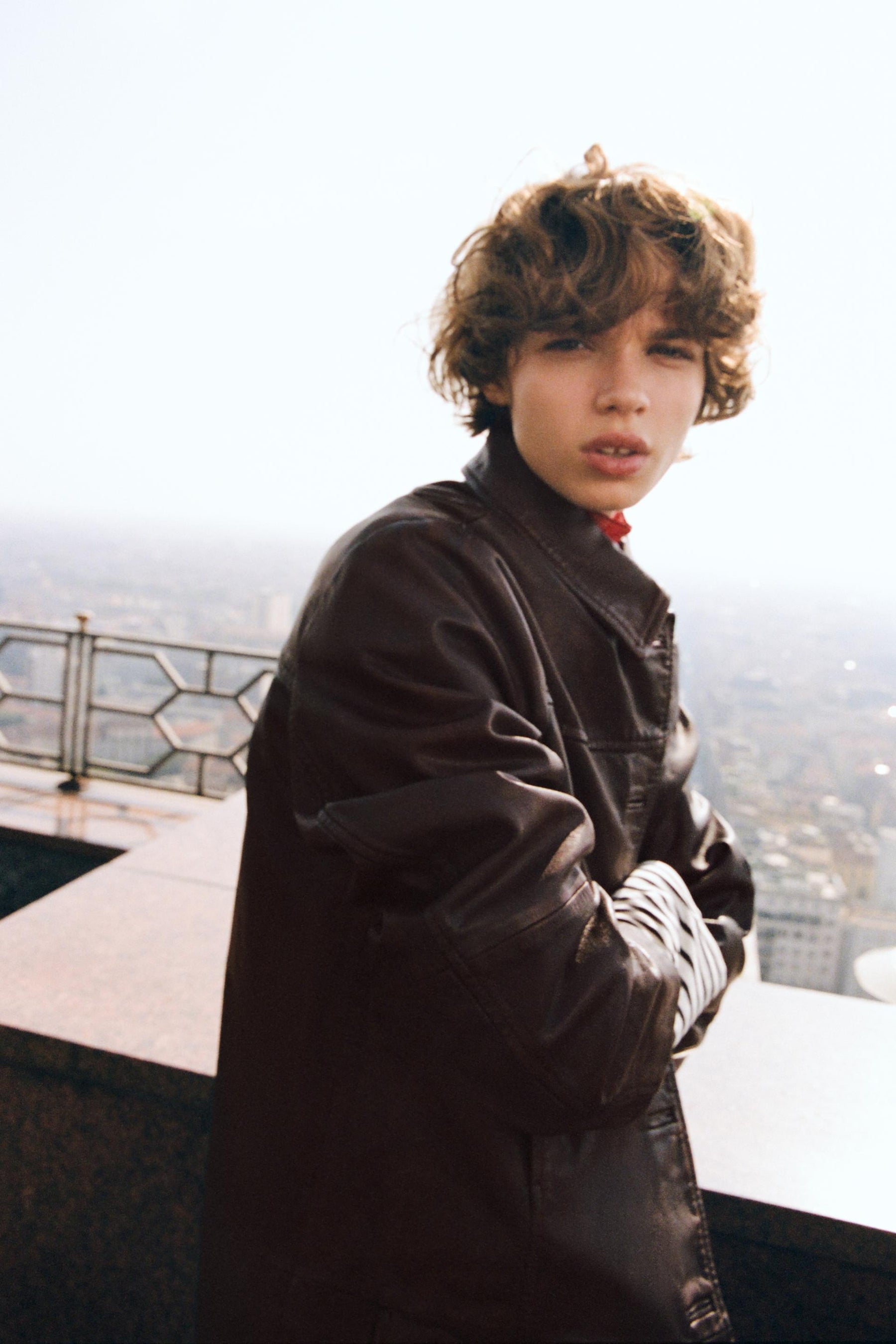 Jacke aus gewaschenem Leder