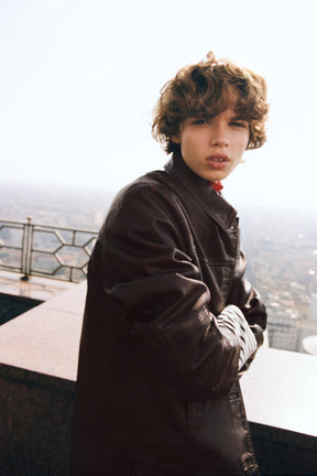 Jacke aus gewaschenem Leder