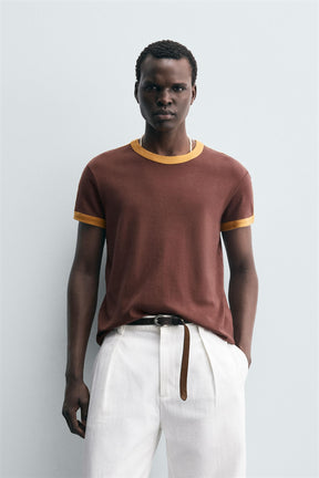 CONTRAST STRIPE T-SHIRT - Image 2