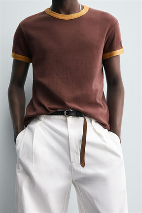 CONTRAST STRIPE T-SHIRT - Image 5