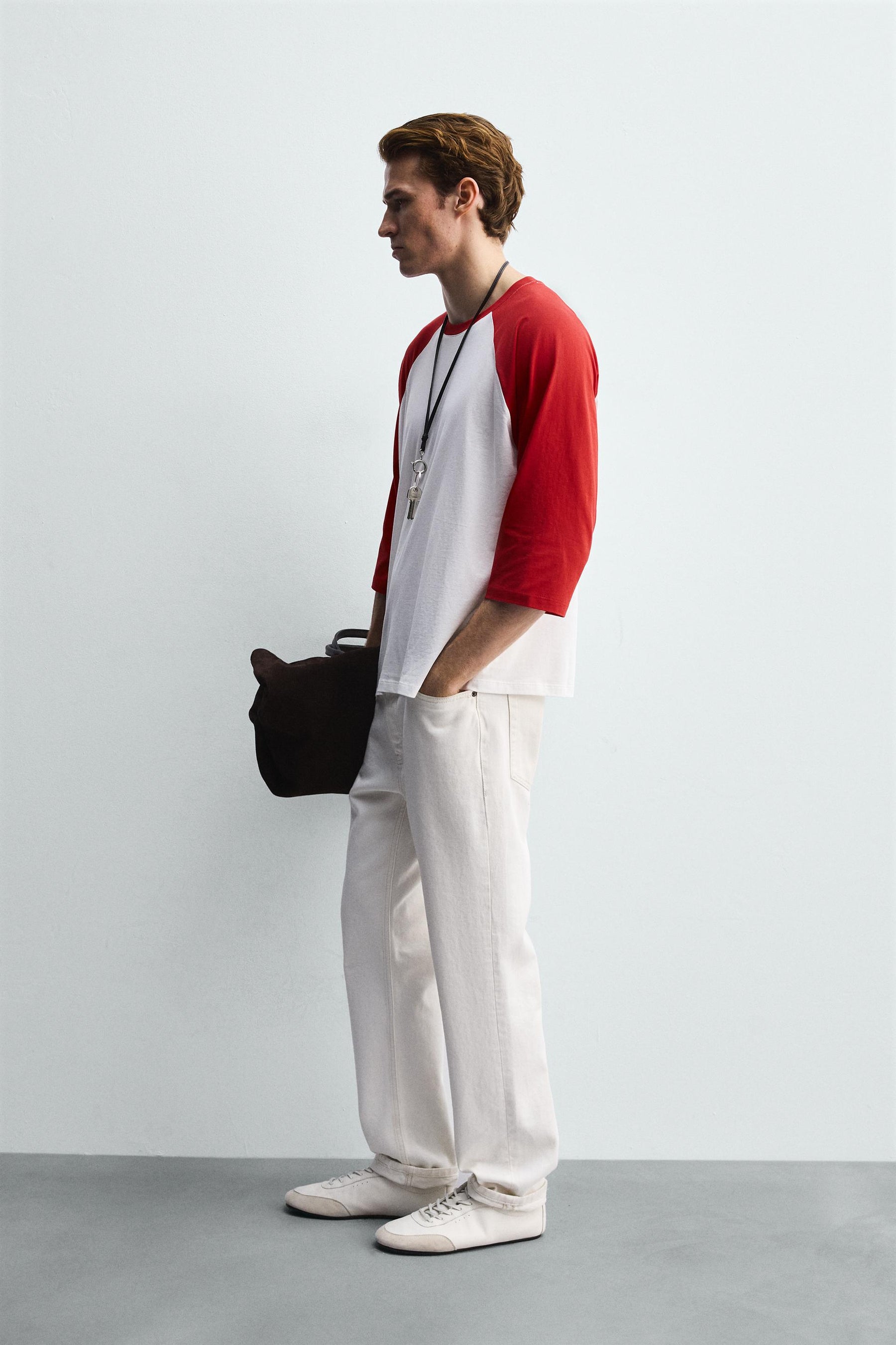 COLOUR BLOCK RAGLAN SLEEVE T-SHIRT - Image 4