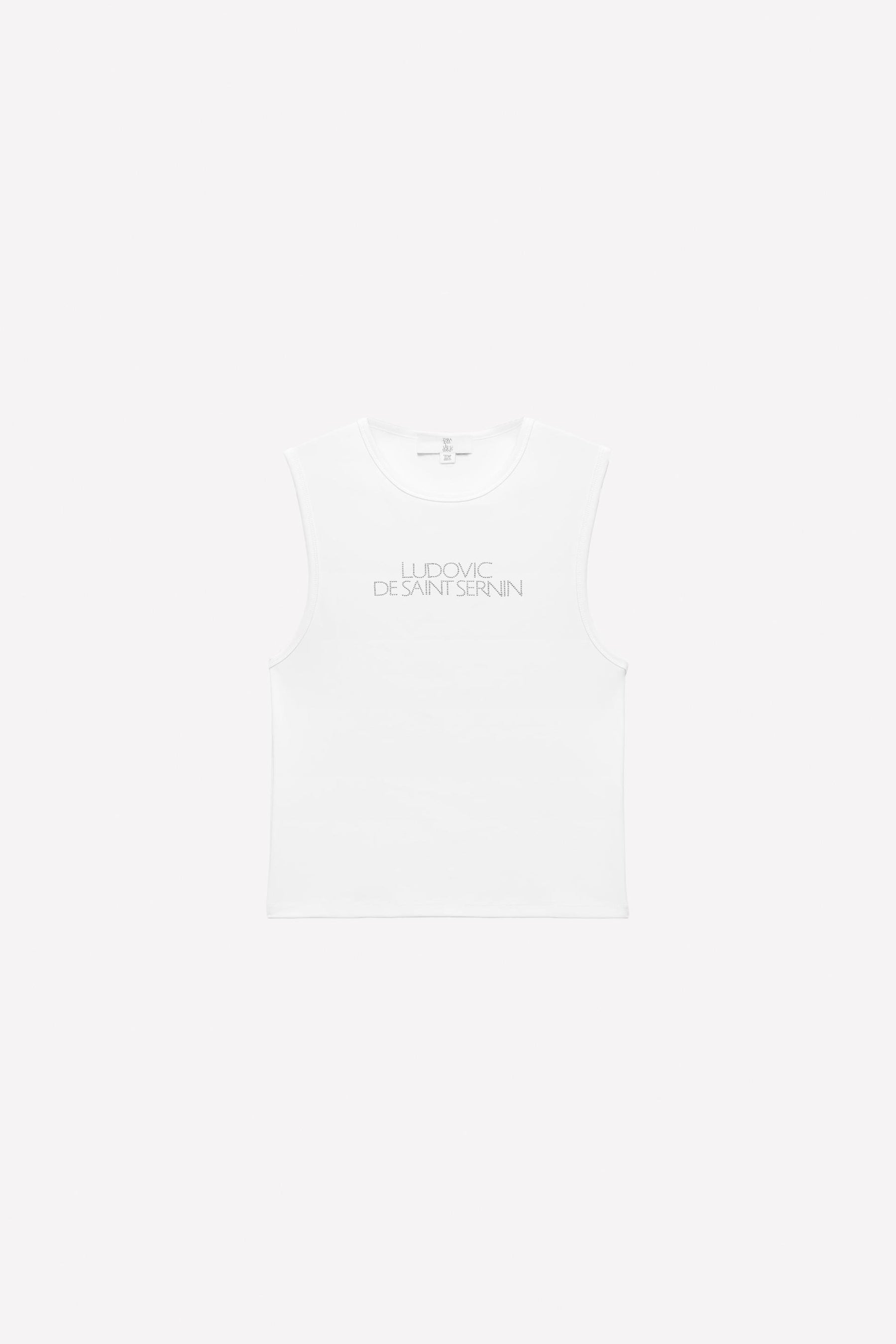 Tanktop mit Strass-Logo