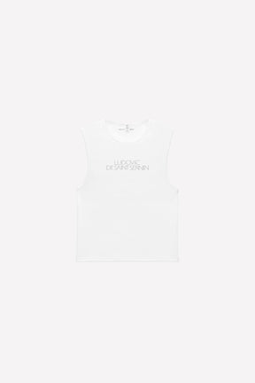Tanktop mit Strass-Logo