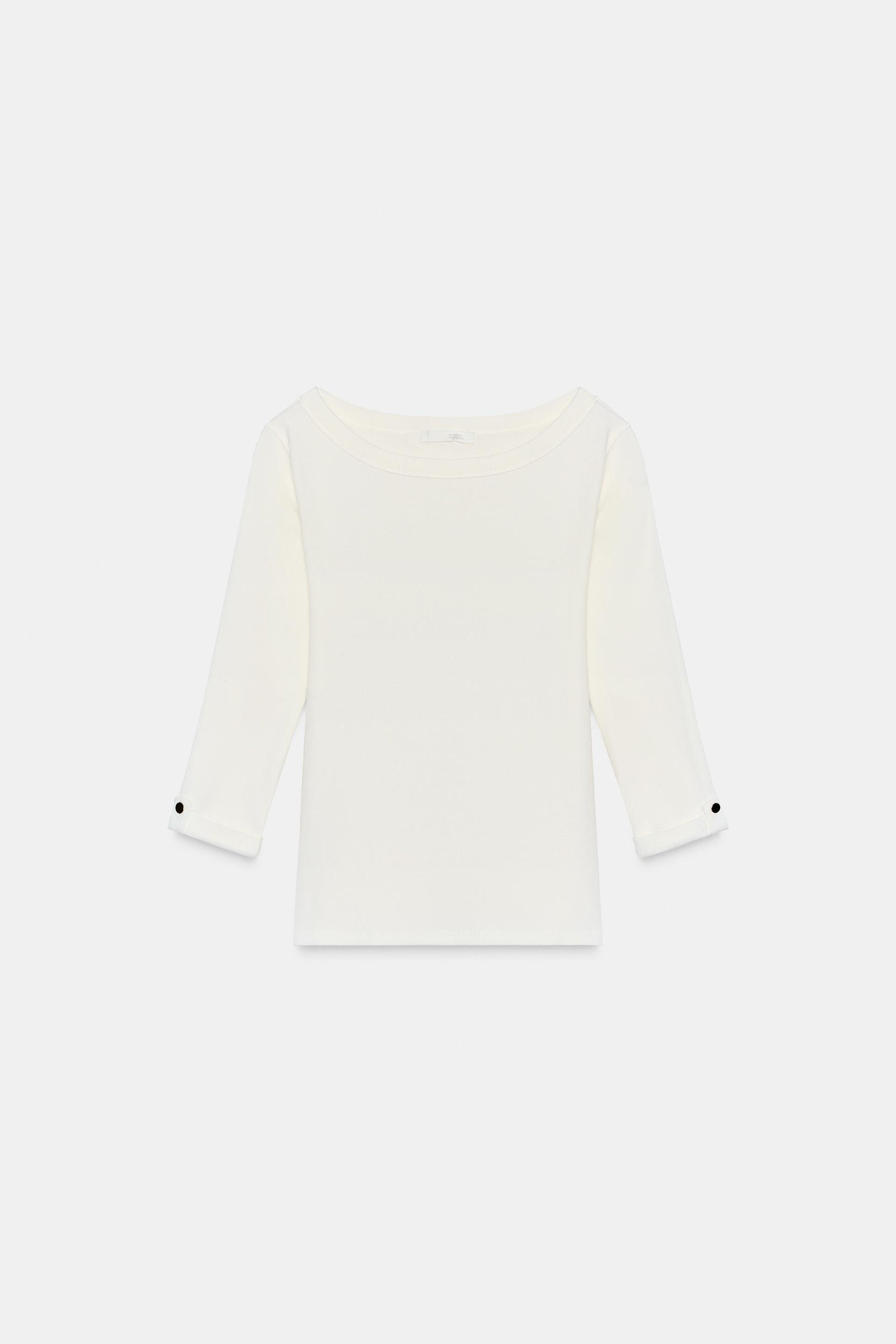 Geripptes Hemd mit Knopfleiste