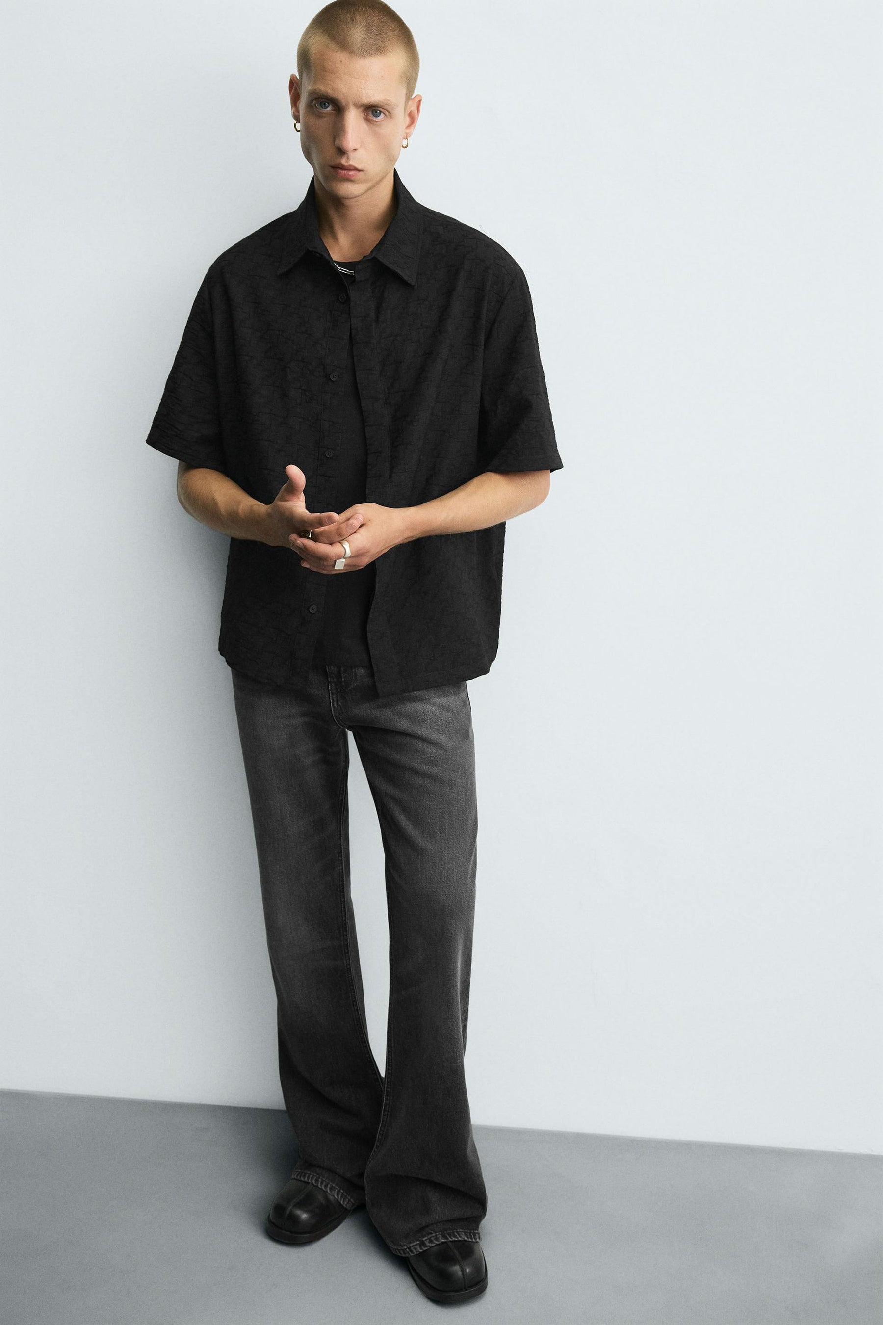 GEOMETRIC JACQUARD SHIRT - Image 6